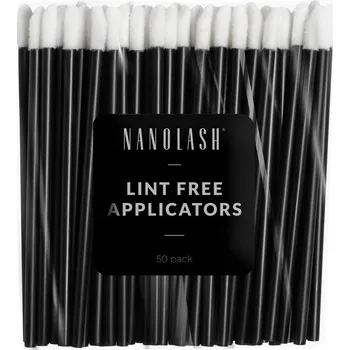 Velurové aplikátory na řasy a obočí Nanolash 50 ks - pro prodlužování řas