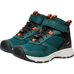 dětské turistické boty KEEN SKUA MID WP CHILDREN ponderosa pine/gold flame - 24