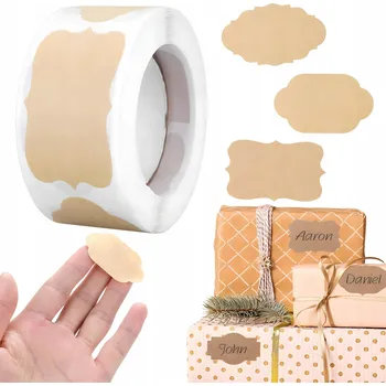 Speciální papír SAMOLEPICÍ Etikety Samolepky na dárky, Sklenice, Koření, 250 kusů