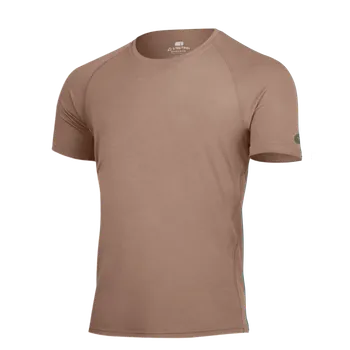 QUIDO pánské merino triko - Hnědá 7474 / L / Hnědá