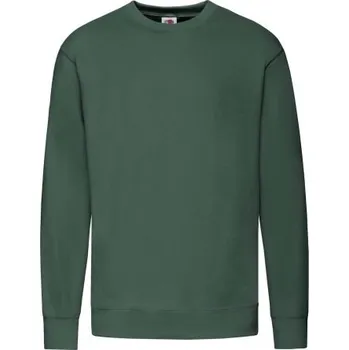 Pánská mikina Lehká pánská mikina Set-In Sweat Fruit of the Loom Láhvově zelená XXL