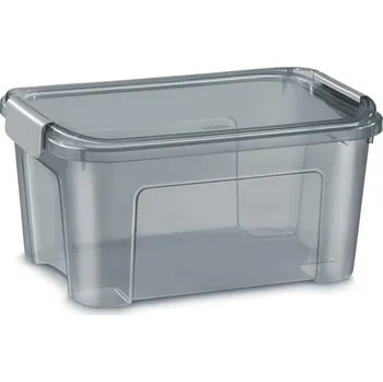 Úložný box Plastová krabice Shadow - recyklovaný materiál, šedá, 13 l