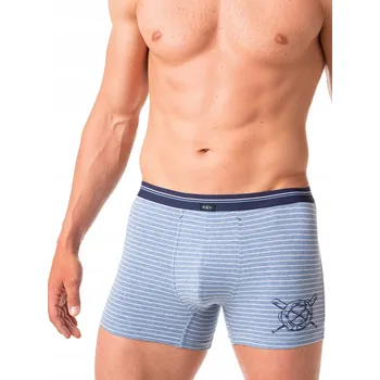 Pánské spodní prádlo Pánské boxerky KEY MXH 629 Proužky XL