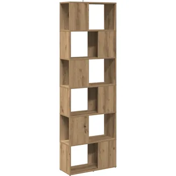 Knihovna Regál na knihy/přepážka, dub artisan, 60x24x186 cm