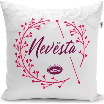 Polštář Sablio Polštář Nevěsta: 40x40 cm