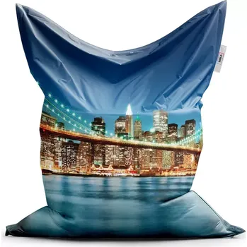 Sedací pytel Sablio Sedací vak Classic Rozsvícený most 2 - 200x140 cm