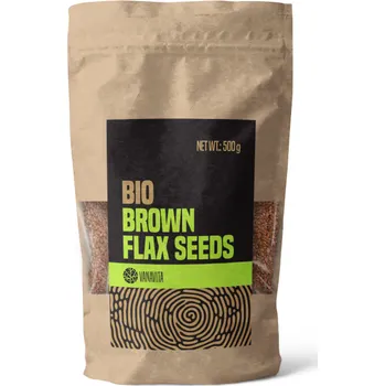 Fitness strava GymBeam BIO lněná semena hnědá - VanaVita Balení (g): 10 x 500 g