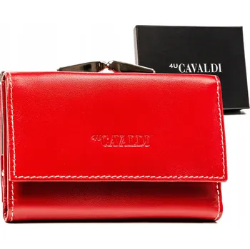Peněženka 4U Cavaldi peněženka z pravé kůže červená - dámská