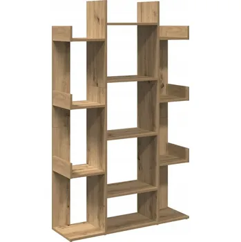 Knihovna Regál na knihy, dub artisan, 86x25,5x140 cm