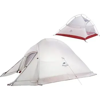 Stan Ultralehký stan pro 2 osoby z odolného 20D nylonu PU 4000 mm Šedá turistický stan pro kempování a pěší výpravy