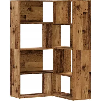 Knihovna Regál VidaXL 85 cm x 140 cm x 30 cm, retro dřevo