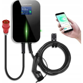 Nabíjecí stanice pro elektromobil Nabíjecí stanice EV Wallbox Besen WiFi APP 22 kW + držák EVSE master