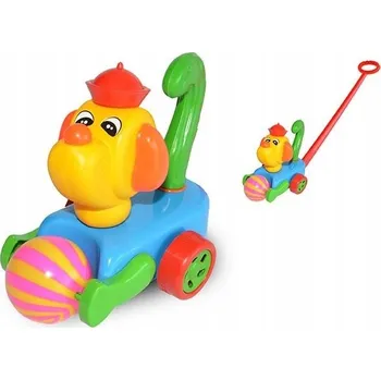 Obraz Odrážedlo Zabawkarstwo Wiesław Suchanek pejsek s míčem vícebarevný