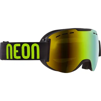 LYŽAŘSKÉ BRÝLE NEON DRAGON BLACK YELLOW MIRROR GOLD CAT3