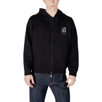 Pánské oblečení Armani Exchange pánská mikina na zip Armani černá 3495776