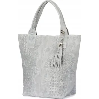 Beltimore kabelka z pravé kůže šedá