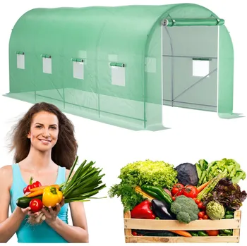 Skleník Fóliovník / Zahradní tunel 400 x 250 cm 10 m2 zelený