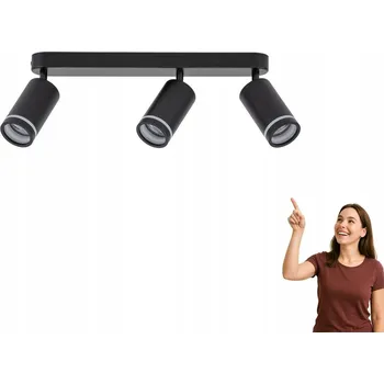 Stropní svítidlo přisazené TK-Lighting 10 W GU10 55 cm černé