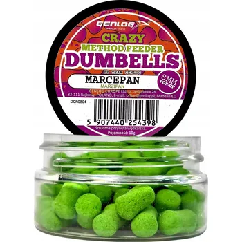 Boilies Crazy Dumbells Pop-Up GENLOG Marcipán 8mm 10g