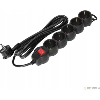 Napájecí kabel Prodlužovací Kabel přívod Orno 1 m, 4 ks, černý