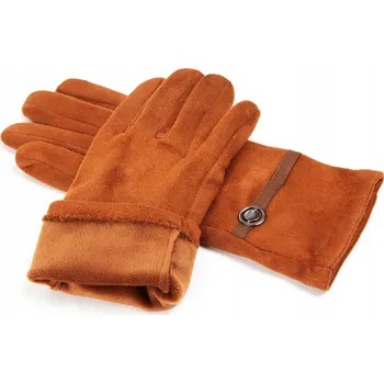 Rukavice Dámské strečové rukavice lehce zateplené Prius Vogue hnědé M/L