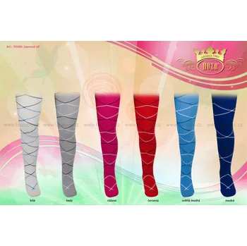 Dětské punčochové kalhoty Hoza - barevná síť 116 - 122 cm/ 5 - 6 let