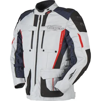 Moto oblečení Bunda na motorku Furygan Brevent 3 v 1 šedo-černo-červeno-modrá