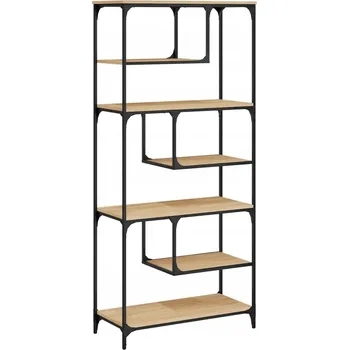 Knihovna Regál, dub sonoma, 81x36x176 cm, dřevotříska