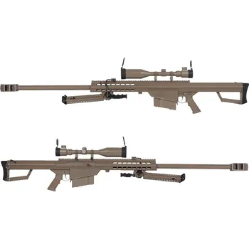 Airsoftová zbraň Snow Wolf Airsoft sniper puška M82 A1 Barrett (SW-024A) + puškohled, lic.,celokov, manuál - TAN