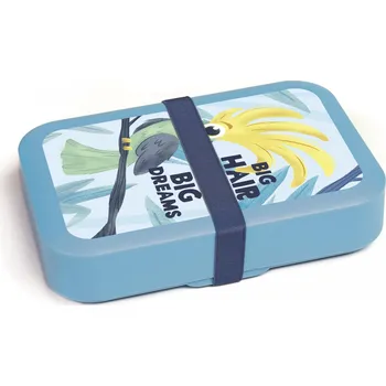 Svačinový box DBP Box na svačinu Papoušek s gumičkou