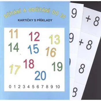 Matematika Sčítání a odčítání do 20 (16 kartiček s příklady - 64 příkladů na sčítání a 64 na odčítání