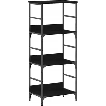 Knihovna Regál VidaXL 863553, 117,5 cm x 50 cm x 33 cm, černý