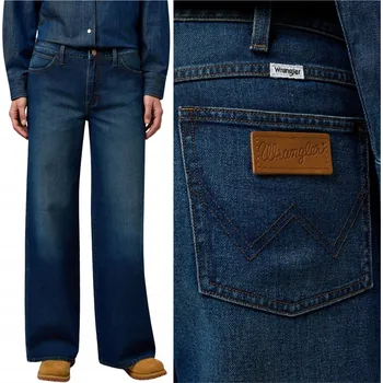 Dámské džíny Wrangler WORLD WIDE volné široké dámské džíny palazzo W26 L30