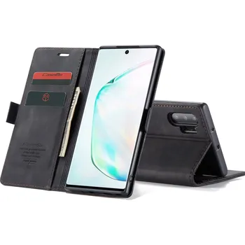 Pouzdro na mobilní telefon Flipové pouzdro Nanga pro Samsung Galaxy Note 10 Plus, černé