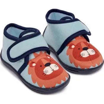 Chlapecké bačkory Dětské bačkory na suchý zip – modré Katline Velikost: 25