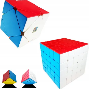 ostatní stavebnice SADA KOSTEK 5x5 + Skewb ORIGINÁLNÍ SEŘÍZENÉ RYCHLÉ KOSTKY