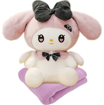 plyšák Plyšák 3V1 POLŠTÁŘ S DEKOU deka Dárek KUROMI Sanrio Hello Kitty
