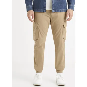Pánské kalhoty Celio Kalhoty Vobattle cargo 1100383 Béžová 40/34