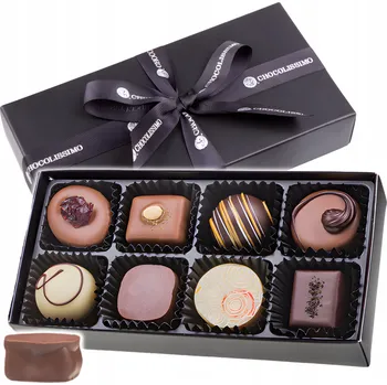 Bonboniéra Elegantní bonboniéra v černé krabičce se stuhou