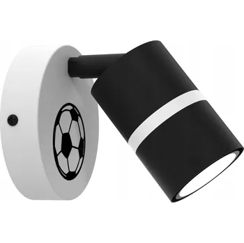 Nástěnné svítidlo Nastavitelná nástěnná lampa pro chlapce fotbalový míč GU10