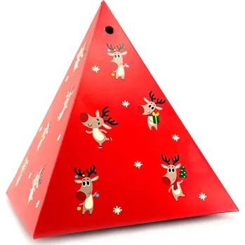 Dárková krabička Fusakle Dárková krabička Vánoční sob Červená