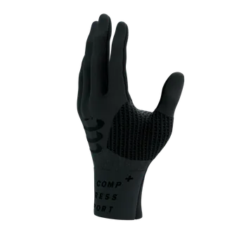 Rukavice Compressport rukavice 3D Thermo Gloves 25 - černá/šedá Velikost: L