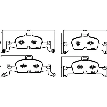 Brzdová destička Sada brzdových destiček, kotoučová brzda HELLA PAGID 8DB 355 025-811