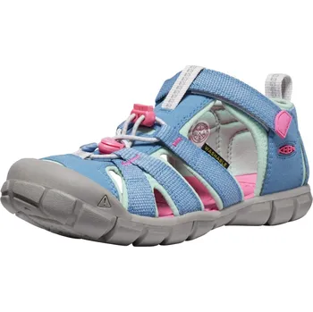 Chlapecké sandály sandále dětské KEEN SEACAMP II CNX YOUTH, coronet blue/hot pink - 32