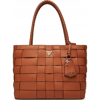 Kabelka Guess shopper kabelka eko kůže hnědá
