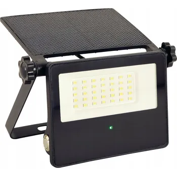 Výkonný solární LED reflektor s pohybovým senzorem černý SANTOR LED IDEUS