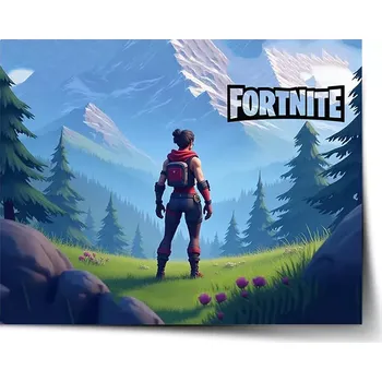 Plakát Sablio Plakát FORTNITE Horská krajina - 60x40 cm