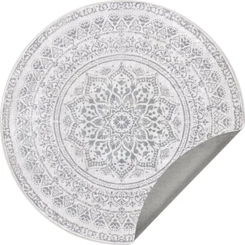 Koberec Kulatý koberec ORIENT 160 cm šedý