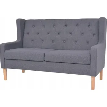 Pohovka Pohovka VidaXL 140 x 68 cm látka šedá