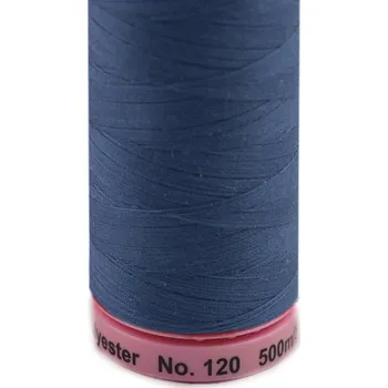 Nit Polyesterové nitě návin 500 m Aspo Amann, střední, 0311 Bijou Blue